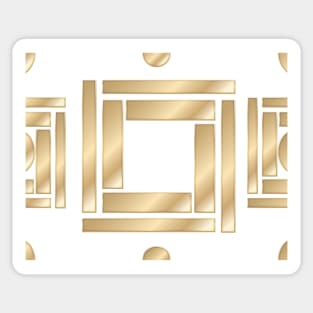 Gold geometric pattern Sticker